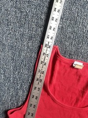 VTG Crime Inc Women Red Y2K Tank Top Size Large RARE Old English Spell Out