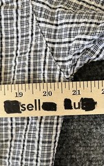 Karen Scott Womens VTG Seersucker Jacket Gray Check Full Zip Lightweight