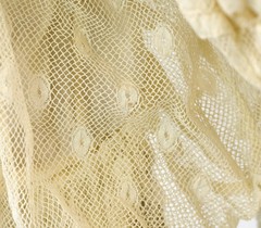 Antique 1905 Edwardian Ivory Tape Lace Summer Afternoon Tea Dress Gown