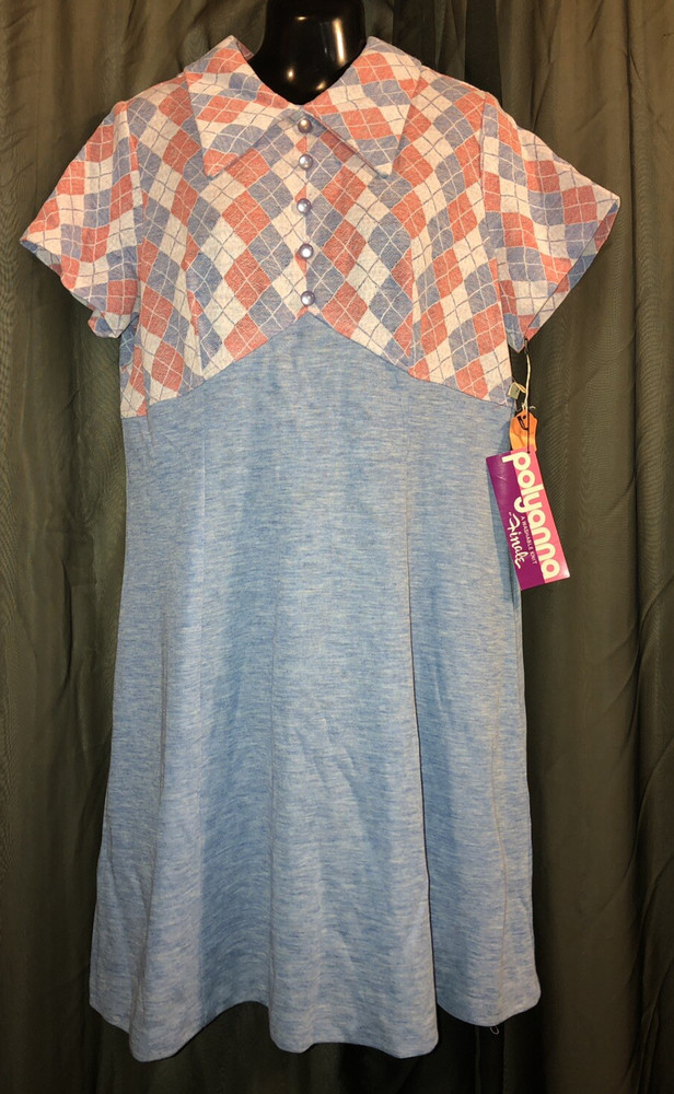 Vintage 1970’s POLYANNA FINALE Knit Dress NWT