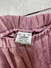 IN THE MOOD Womens 8 Blushing Pink Pleated Lace Cut Outs 2 Piece Dress Vintage