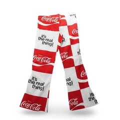 Coca-Cola Bell Bottom Beach Pants Womens OS Red White Vintage 70s Real Thing