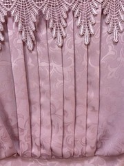 IN THE MOOD Womens 8 Blushing Pink Pleated Lace Cut Outs 2 Piece Dress Vintage