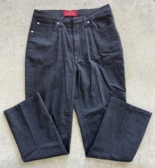 Vtg Valentino Women’s Cotton Jeans Black Sz 30 Red Logo Tag Made in Italy