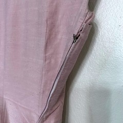 Women’s S Mauve Pink Mandarin Collar Cheongsam Dress Sleeveless Silk Oriental