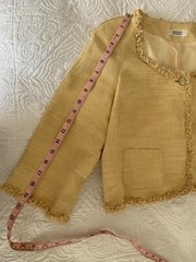 Yellow Jacket Size 10 Vintage Bigio Collection Wrap Lady Cardigan
