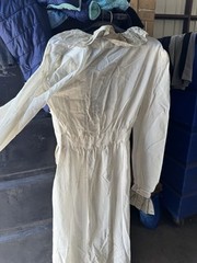 Late1930s Silk Bridal Nightgown. – Lace – Embroidery – Vintage Wedding Dress