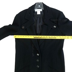 VTG Karl Lagerfeld Wool Boucle Blazer Womens EU 44 US 12 Haute Couture Oversized