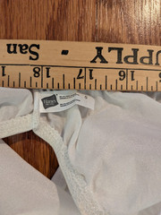 Hanes Her Way white shiny Satin Stretch Hi-Cut Brief Women’s Panties Vintage 5