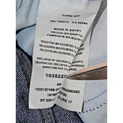 Vintage Lee Jeans Size 30 x 30 90s Blue Boot Cut Cotton Poly Blend Made Egypt