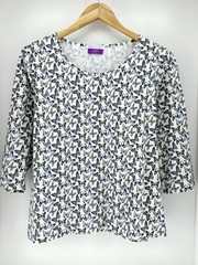 VTG 90’s B.M. Company Liberty Fabric Butterfly Print COTTON Top