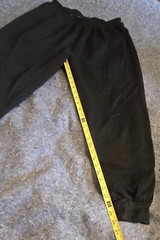 Vtg unbranded black pants 100% Acrylic Size 42/22w