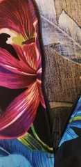Vintage Hilo Hattie The Hawaiian Original Maxi Dress Black Multi-Color Muumuu 2X