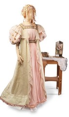 Antique Vintage Woman House Dress 1880 -1890 Paris