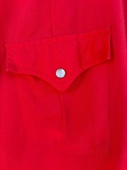 Vintage Ranchwear Red Western Snap Shirt USA Made Pearl Snaps Women’s M