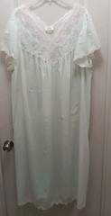 Lady Barbizon 3X Lace, Embroidered Poly/cotton Ballerina Gown Pale Blue