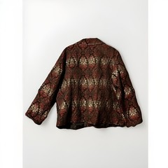 Erin London Metallic Floral Brocade Jacquard Blazer Jacket 2XL