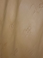 1930’s Embossed Pure Silk Dress, bias cut, extra long length, medium size