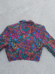 Vintage La Belle Fashions Top Women’s Small Crop Top Long Sleeve 90s Style