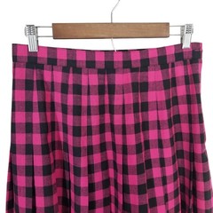 VTG Chad Stevens Pink Black Buffalo Check Skirt Suit Set Clueless 10/12