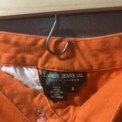 Vintage Lauren Jeans Co Ralph Lauren Size 8 Women’s Orange Chinos