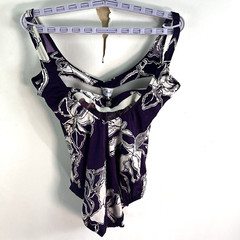 VTG Rose Marie Reid Swimsuit 14 Hippie Boho Bathingsuit Retro Go-go Purple