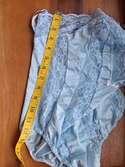Vintage 1970s Darling Body Fashion Blue Nylon Teddy Lace XXS Lingerie