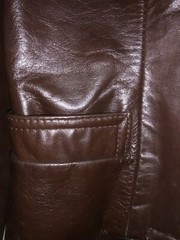 Vintage AVANT GARDE Women’s Leather Jacket Sz 8 fits XS/S 1 button peplum back