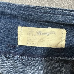 VTG 60’s 70’s Wrangler Misses Jeans 15/16 Flared Leg Bell Bottom Denim USA Made