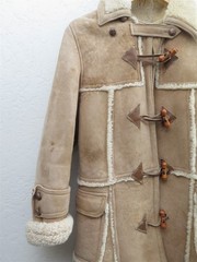 Vintage c1970’s Shearling Wool Lined Sheepkin Leather Western Rancher Jacket