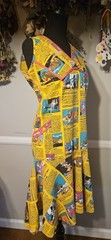 Vintage Disney Windwagon Smith Novelty Print Custom Drop Waist Dress *Plus Size