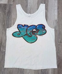 Vintage Yes Tank Top Shirt Union Tour 1991 Roger Dean Graffiti Art