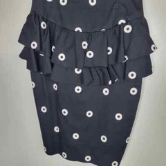 Vintage Beverley Standing 1980 Black White Cotton Dress Pin Up Polka Dot Sz 8