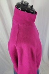 Vtg Champion Magenta Reverse Weave Mock Turtleneck Sweatshirt Chest Logo Size L