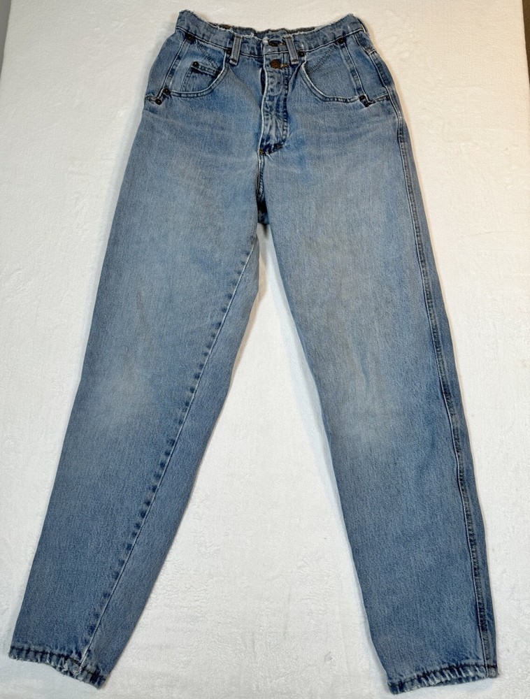 Vintage Zena Women’s Jeans Size 26×30 High Waist Medium Wash 12″ Rise Denim Hobo