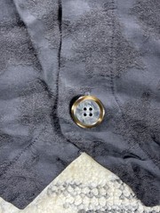 VTG CP Shades Sausalito Black Floral Jacquard Silk Vest 90s Sz M