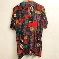 Vintage 90s Cascais of California Rayon Blouse Womens Size S Or M Floral