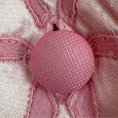 Vintage Komar Pink Butterfly Accent Robe Small Satin Trim Peter Pan Collar 1960s