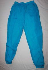 Vintage 90s Aviat Sportif lined Track Pants wind Blue Athletic Nylon med joggers