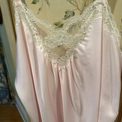 Vintage Eve Stillman Couture Pink Long Robe Sleeveless Gown Pink M L