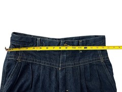 Vintage Lee Womens Yoke Front Mom Baggy Fit Pleated USA Jeans Rare Size 14