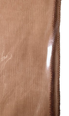 Magnolia Mills 3975 Fully Fashioned Nylon Stockings 2 Pr Large Beige Cuban Heel
