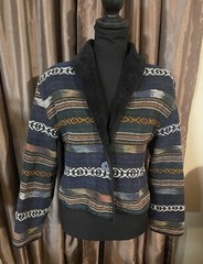 Vintage New Identity Southwest Cropped Blazer Jacket Size Large