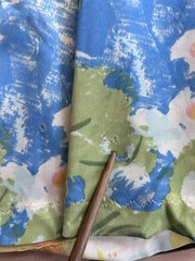 Vtg 70s Butterfield 8 Floral Maxi Kaftan Muumuu Dress Retro Boho Caftan Small
