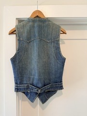 Vintage 70s Ralph Lauren Western Wear Denim Vest 1970s RRL Country Southwest USA