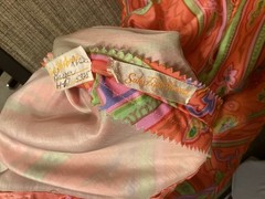 VTG 60s Paisley 100% Silk Designer Kiki Hart from Saks Shift Cocktail Dress 10 M