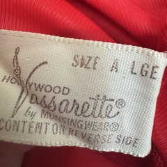 VTG Hollywood Vassarette by Munsingwear Size L Lace Hem Half Slip Sissy Silky