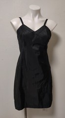 Vintage Sears Side Zipper Polyester & Nylon Black Dress Slip Size 34 Short EUC