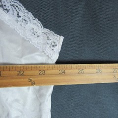Vintage Melrose Camisole Top Womens 52 Icy Blue Lace Nylon Lingerie 70s 80s USA