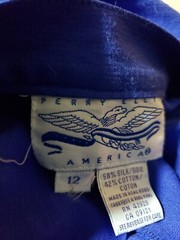 NEW Perry Ellis America Silk Cotton Bl Blue Skirt WOMEN SIZE 12 NWT POCKET VINT